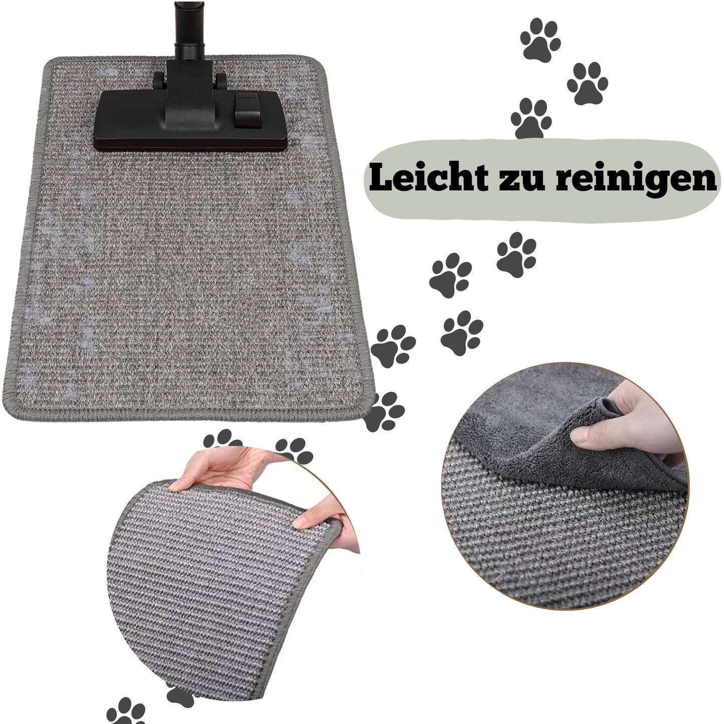 PETWERK® Kratzmatte | Katzen Vorleger| Kratzteppich| Sisal Kratzmatte| Katzenmöbel| Krallenpflege