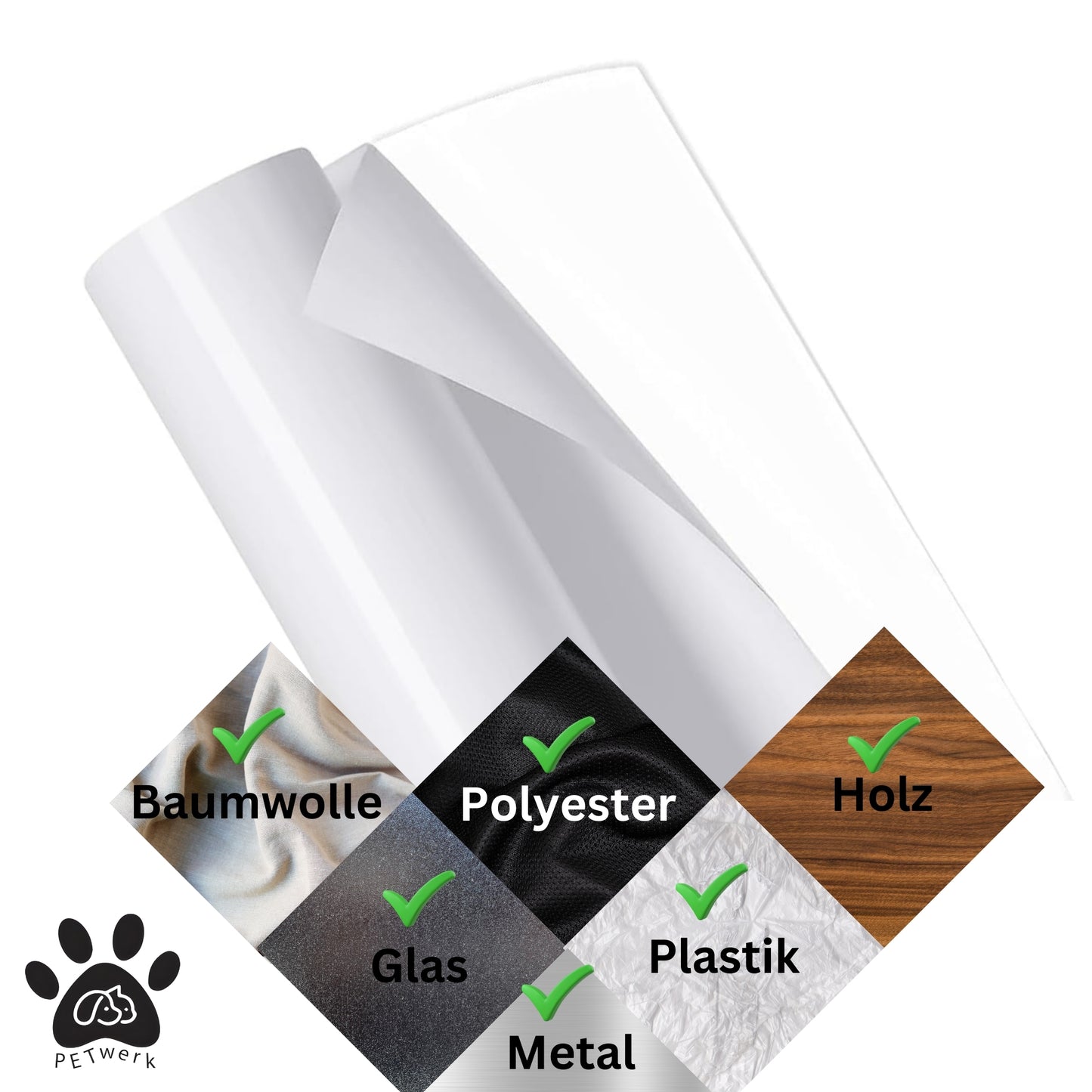 PETWERK® Katzenkratzfolie|Selbstklebende Folie zum Schutz der Möben und Wände| Kratzfolie|Spritzschutz|Wandschutz|Transparent