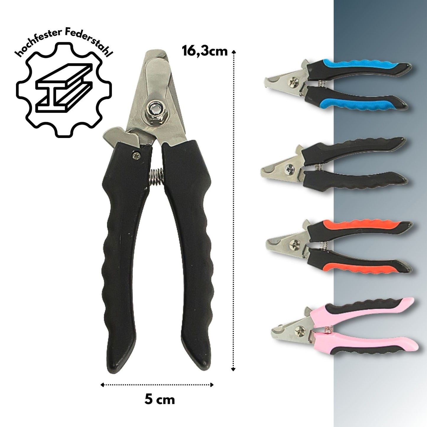 PETWERK® Krallenschere für Hund und Katze| Krallenstutzen| Krallenpflege| Edelstahl Krallenschere| Krallenknipser