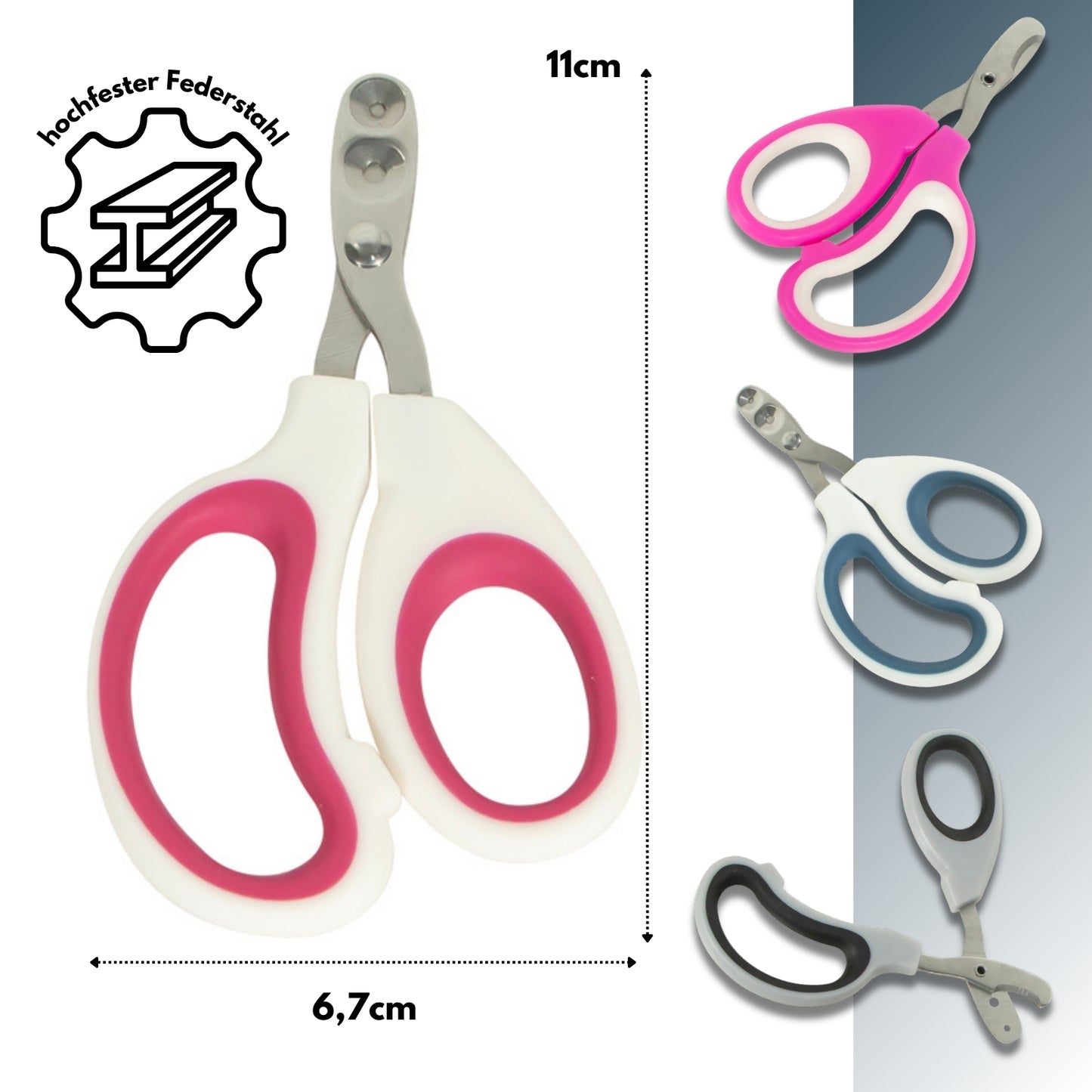 PETWERK® Krallenschere 2 Loch| Katzenkrallen| Hundekrallen| Krallenpflege| Nagelknipser (Kopie)