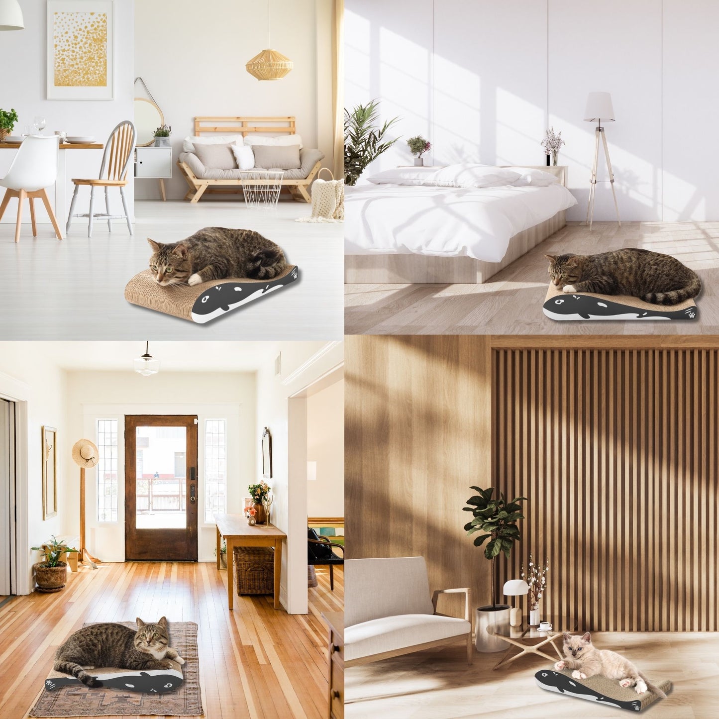 PETWERK® Katzenkratzbrett Wally | Katzenkratzpappe| Katzenkratzmöbel | Katzenflegeartikel