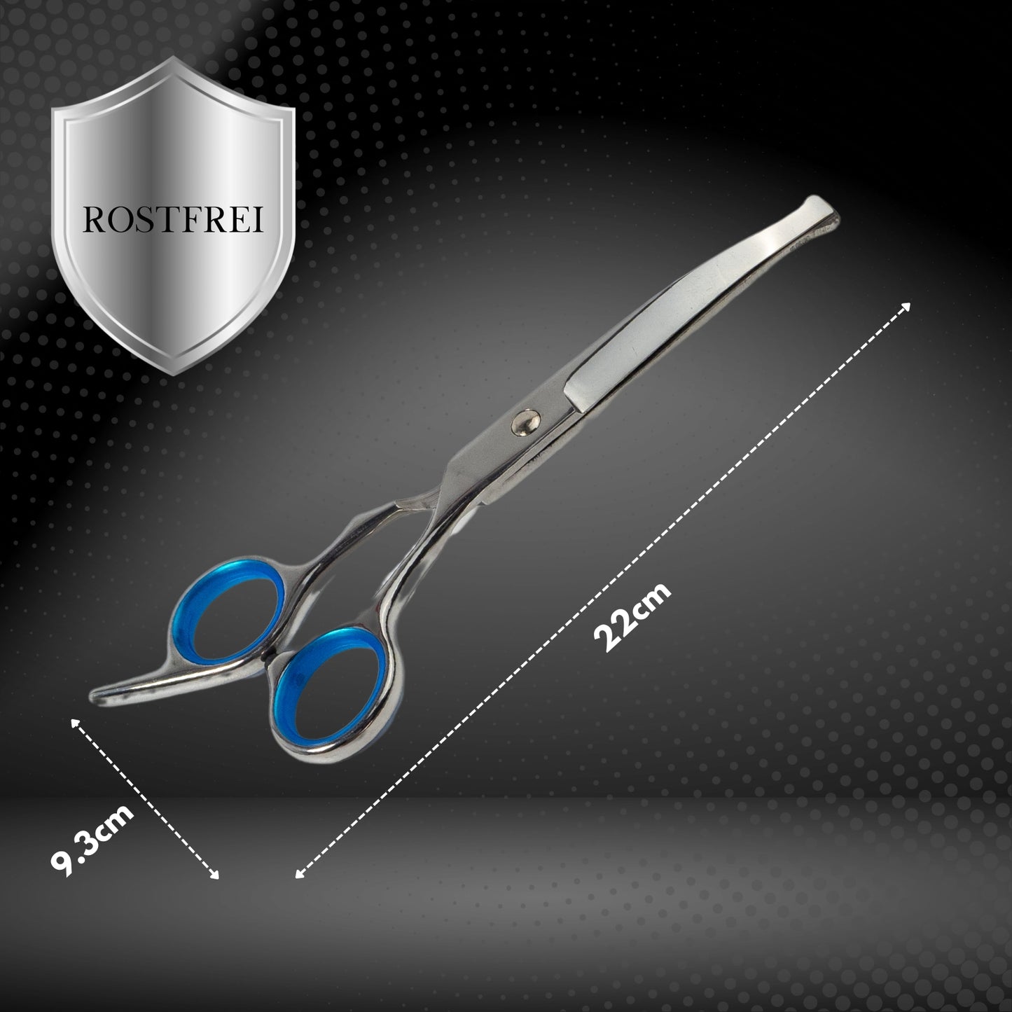 PETWERK® Scherenset für Hunde| Profiset inkl Tasche und Kamm| Hundefellpflege| Fellscherenset| 6-Teilig
